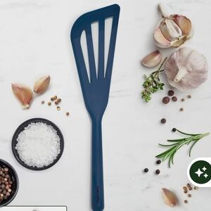 GreenPan Platinum Silicone Delicate Food/Fish Turner Spatula, Navy, NEW